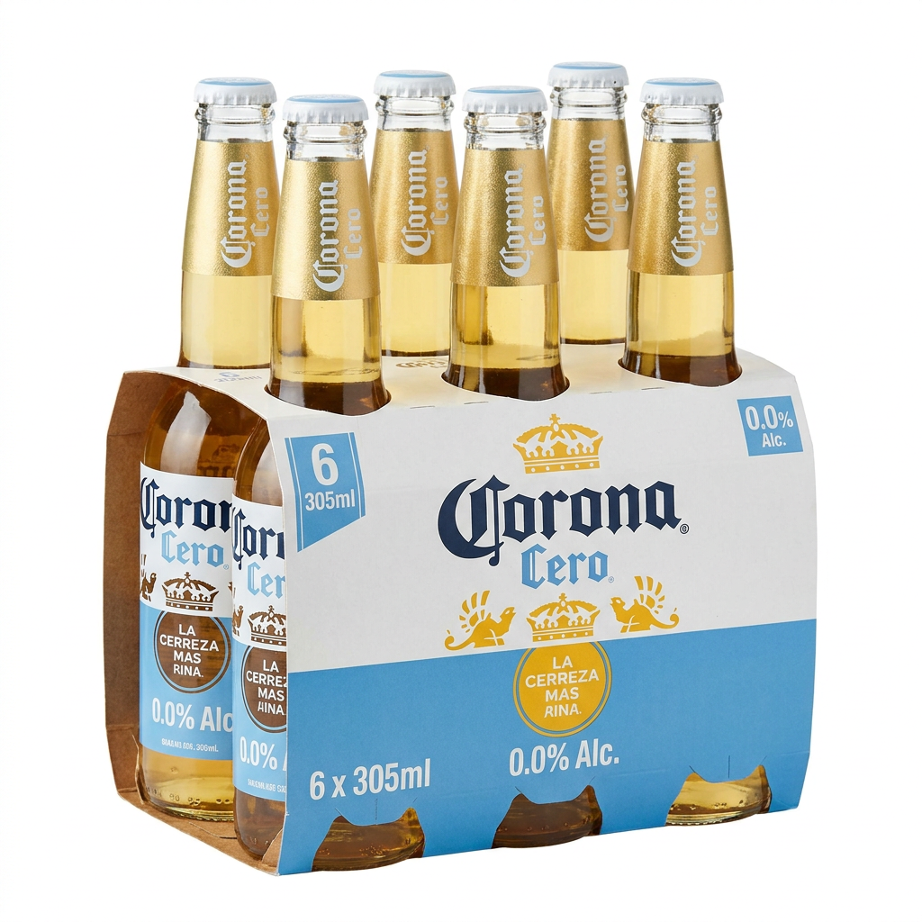 CERVEZA CORONA SIN ALCOHO x 6 x 305 ml
