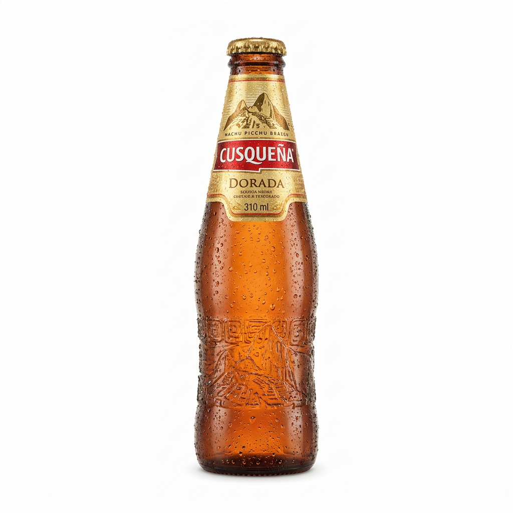 CERVEZA CUSQUENA DORADA bot. 310 c.c.