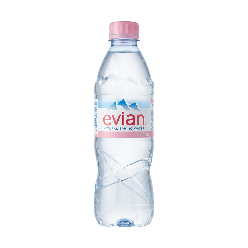 AGUA EVIAN PLASTICO s/g x 500 c.c.