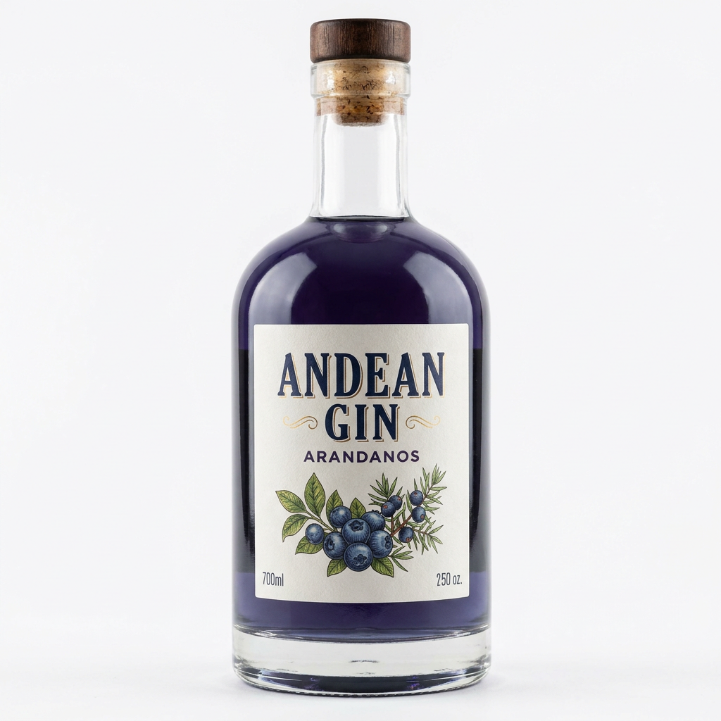 ANDEAN GIN ARANDANOS X 700ML.