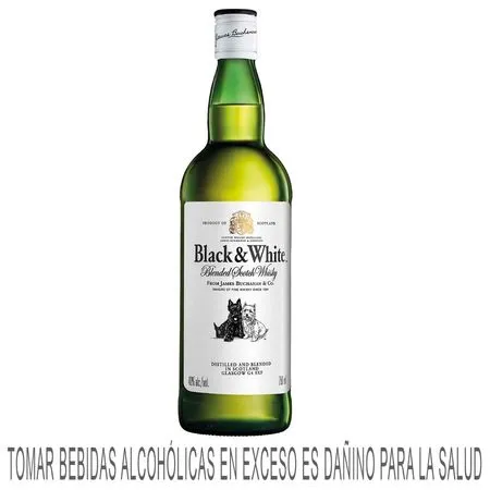 BLACK y WHITE WHISKY * 750 ML.