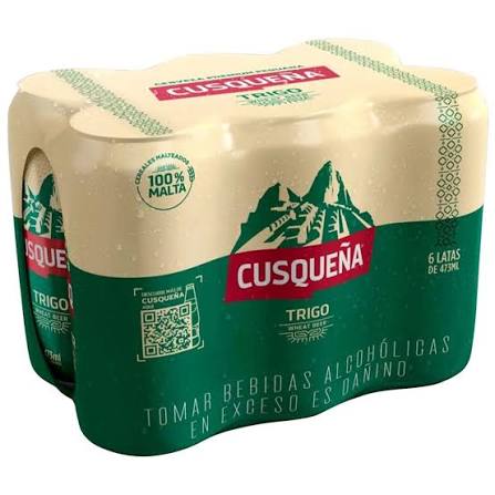 CERVEZA CUSQUENA TRIGO LATA x 6 x 473 ml.