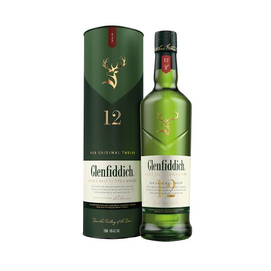 GLENFIDDICH 12 ANOS SCOCHT WHISKY x 750 cc.