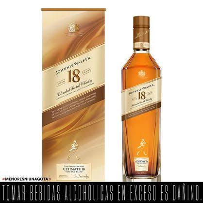 GOLD LABEL 18 ANOS JOHNNIE WALKER * 750 CC.